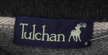 Womens UK Size S Tulchan Grey Cardigan Jumper