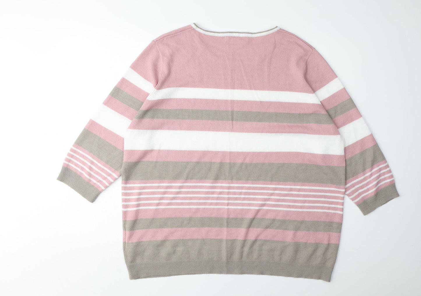 Womens UK Size 20/22 Julipa Pink Pullover Jumper