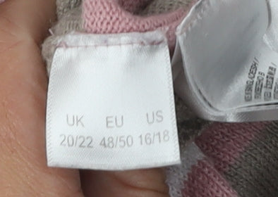 Womens UK Size 20/22 Julipa Pink Pullover Jumper