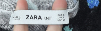 Womens UK Size L Zara Black Pullover Jumper