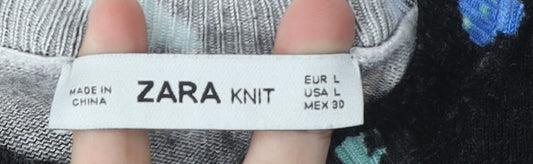 Womens UK Size L Zara Black Pullover Jumper