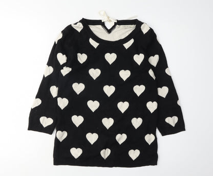 Womens UK Size 8 NEXT Black Pullover Jumper