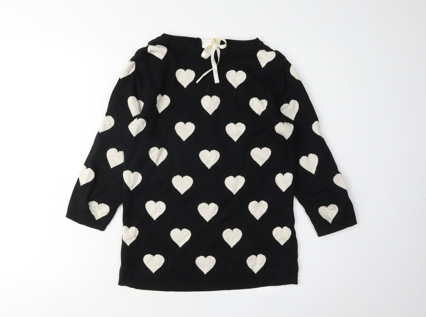 Womens UK Size 8 NEXT Black Pullover Jumper