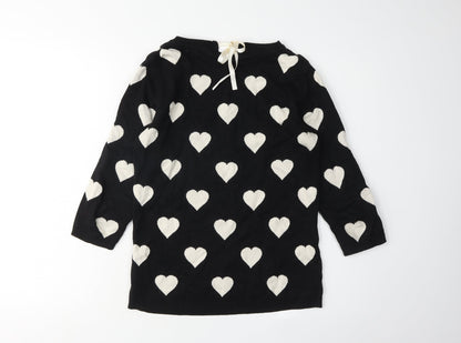 Womens UK Size 8 NEXT Black Pullover Jumper