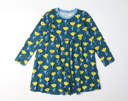 John Lewis Girls Multicoloured Long Sleeve Floral Dress