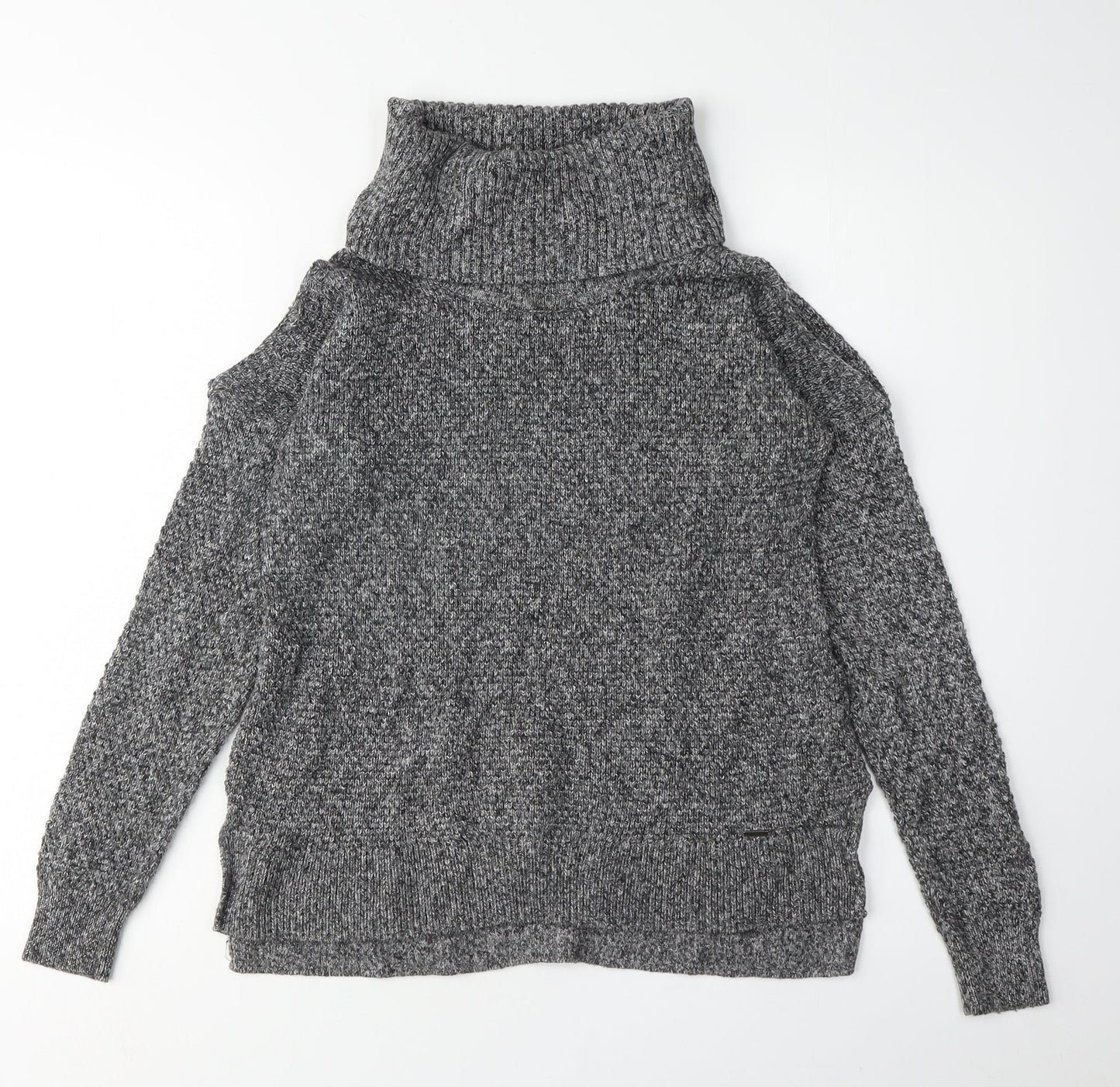 Womens UK Size XS Hollister Grey Pullover Jumper