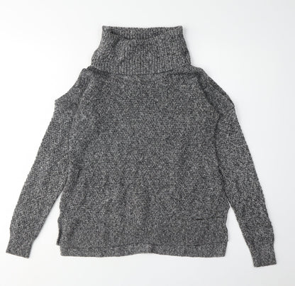 Womens UK Size XS Hollister Grey Pullover Jumper