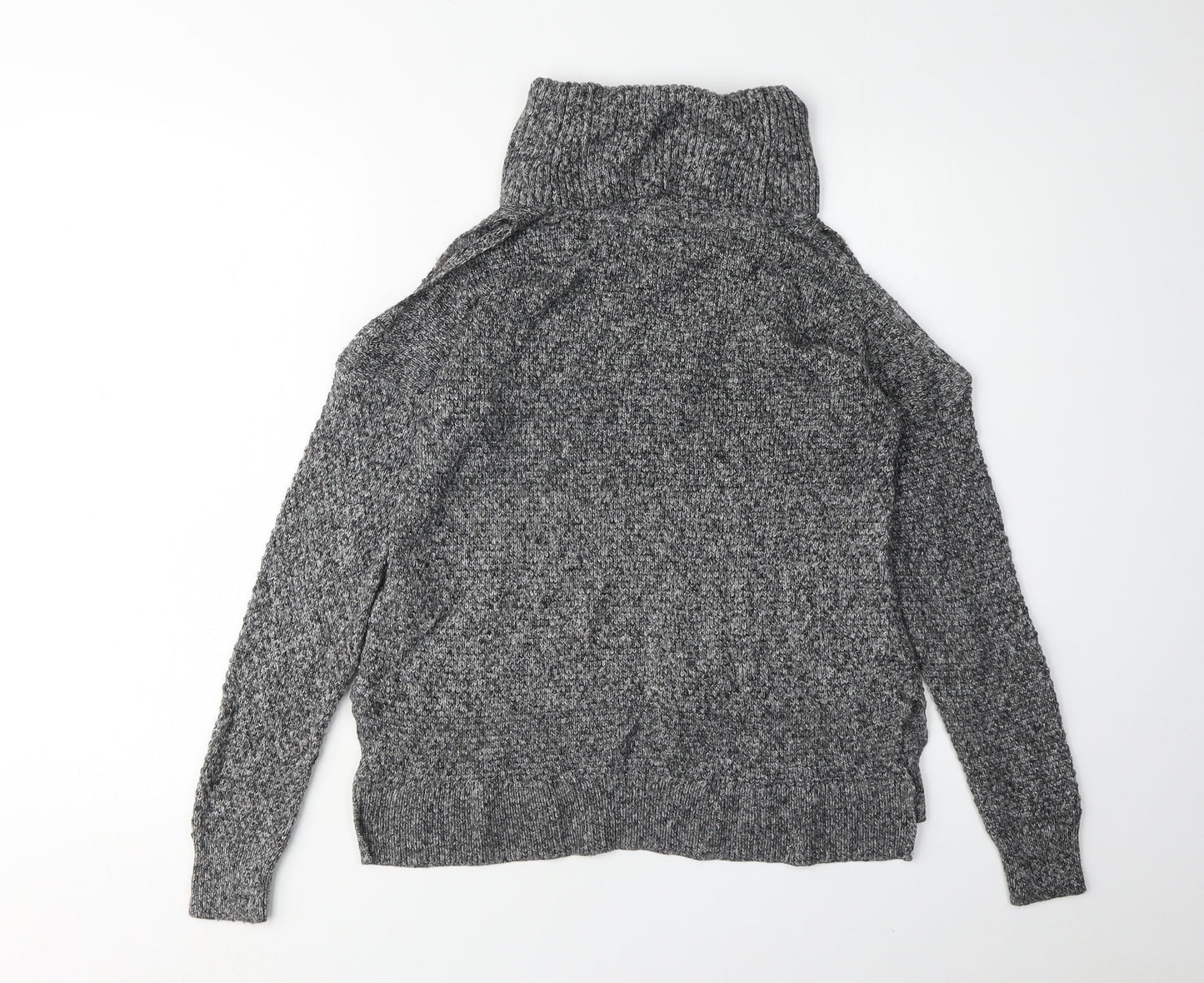 Womens UK Size XS Hollister Grey Pullover Jumper