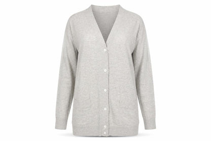 Gap Women's Grey V-Neck Cardigan XS