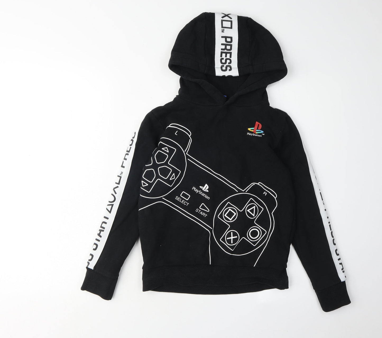 Next Boys Black PlayStation Hoodie 10 Years Pullover Style