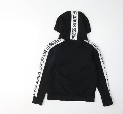 Next Boys Black PlayStation Hoodie 10 Years Pullover Style