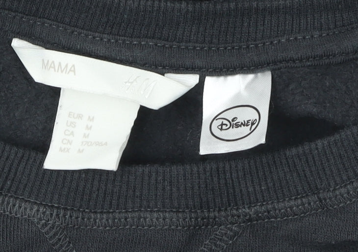 H&M Women's Black Mickey Mouse Pullover Sweatshirt M