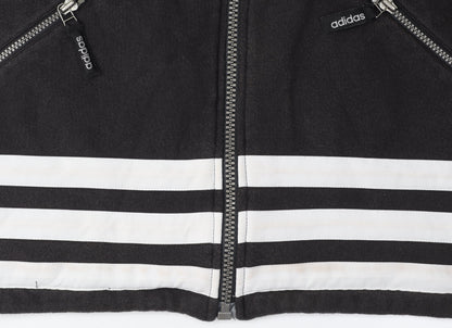 Adidas Men's Black Full Zip Hoodie, Size M