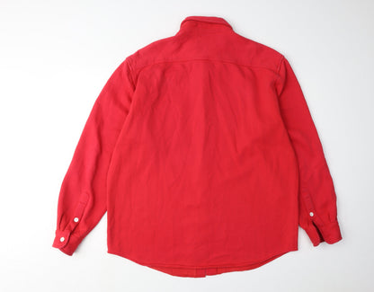 GAP Men's Red S Long Sleeve Button-Up Shirt