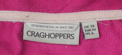 Craghoppers Women's Pink High Neck Fleece Sweatshirt Size 10
