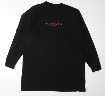 The Couture Club Men's Black Long Sleeve T-Shirt M