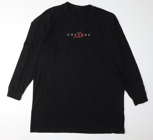 The Couture Club Men's Black Long Sleeve T-Shirt M
