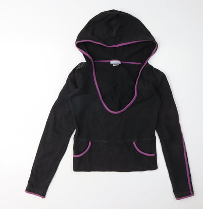 Reebok Women's Black Hoodie Size S, Slim Fit, Activewear