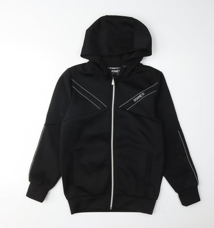 Sonneti Boys Black M Full Zip Hoodie