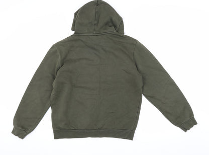 Mens UK Size S PUMA Green Pullover Hoodie