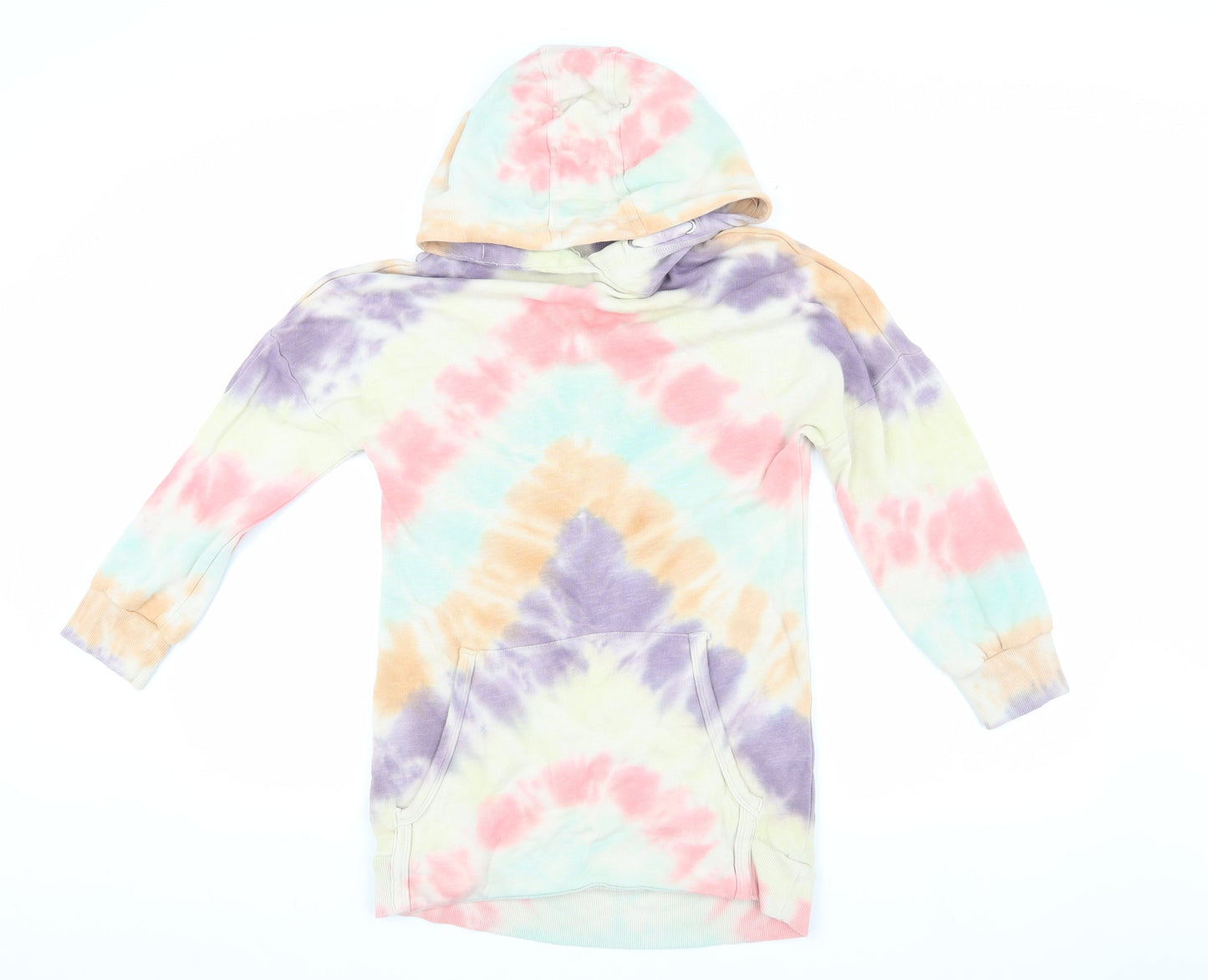 Next Girls Multicoloured Pullover Tie-Dye Hoodie, Size 9 Years