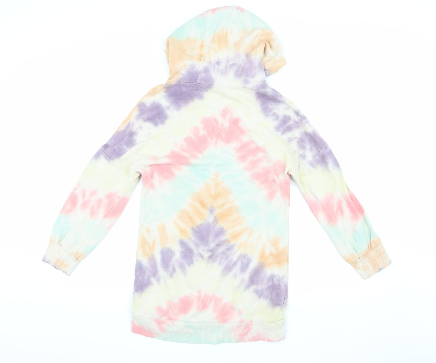 Next Girls Multicoloured Pullover Tie-Dye Hoodie, Size 9 Years
