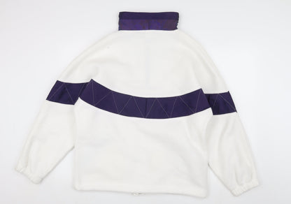 Rodeo Women's White 1/4 Zip Pullover Sweatshirt
