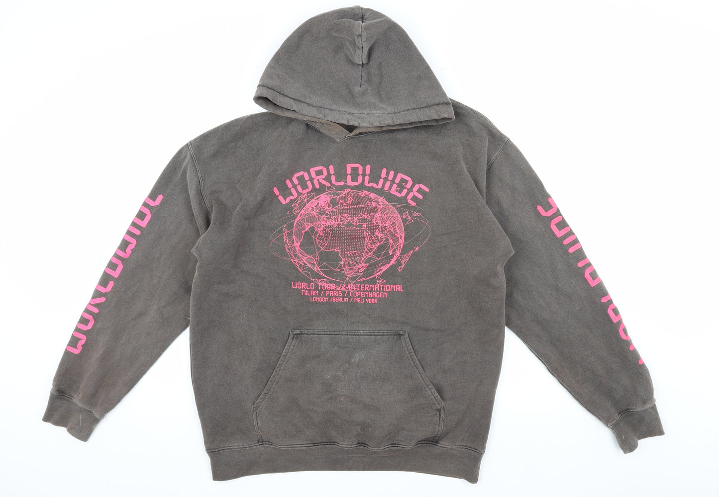PrettyLittleThing Women’s Grey Pullover Hoodie M