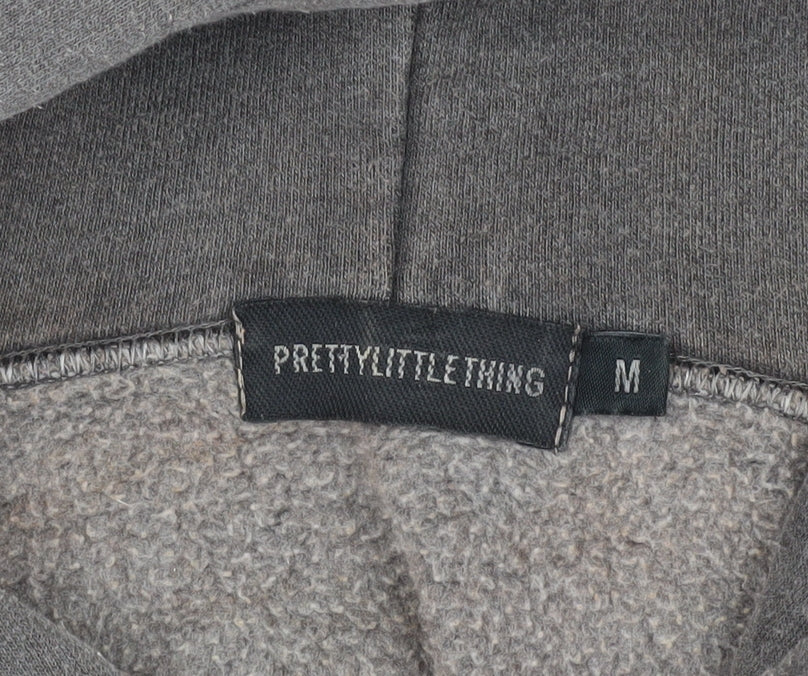 PrettyLittleThing Women’s Grey Pullover Hoodie M