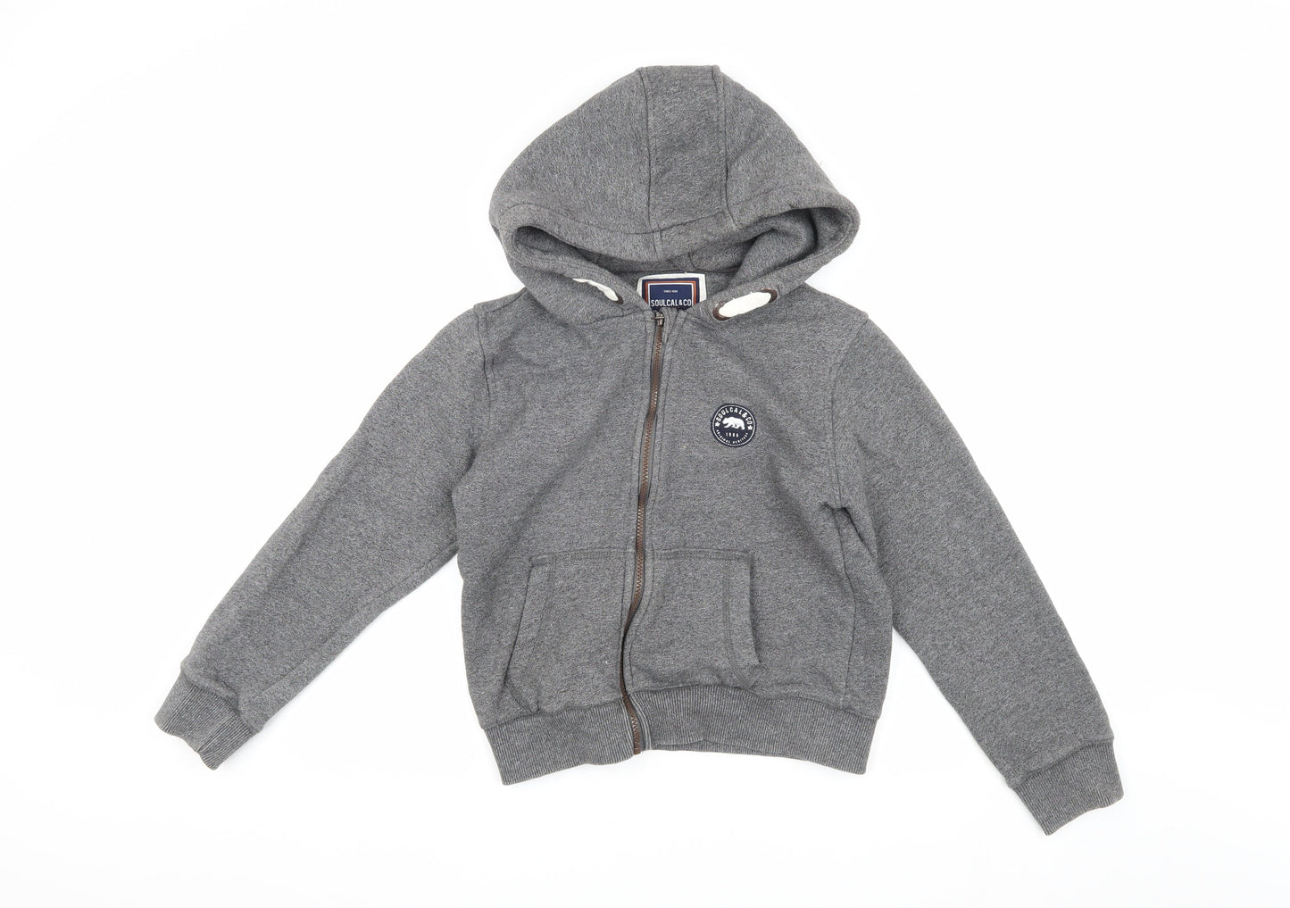 SoulCal & Co Boys Grey Hoodie Jacket 13 Years