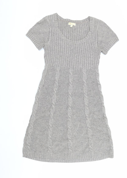 Monsoon Women's Grey Jumper Dress Size S