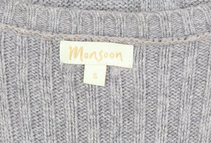 Monsoon Women's Grey Jumper Dress Size S
