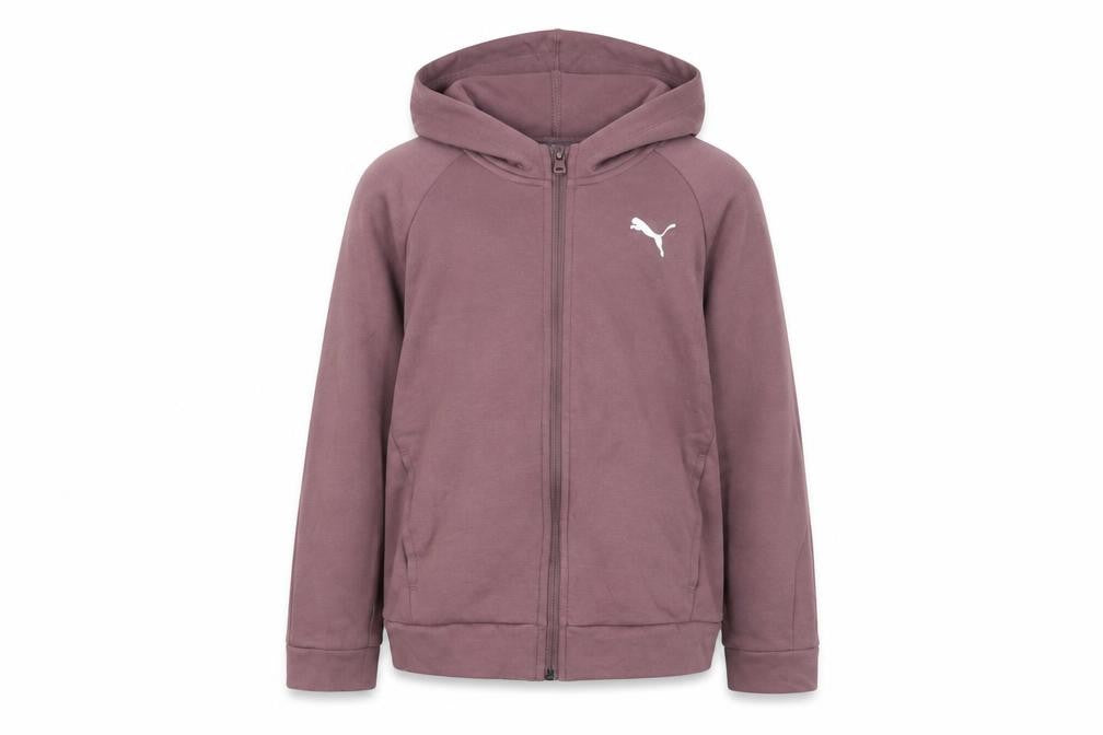 Front view of Puma girls’ brown basic jacket 13-14 years