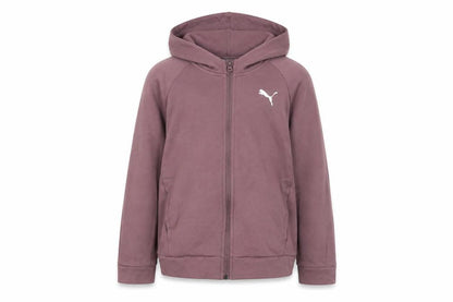 Front view of Puma girls’ brown basic jacket 13-14 years
