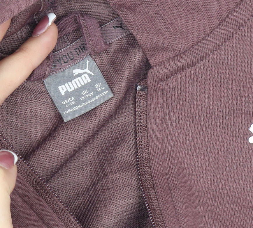 Puma Girls Brown Basic Jacket 13-14 Years