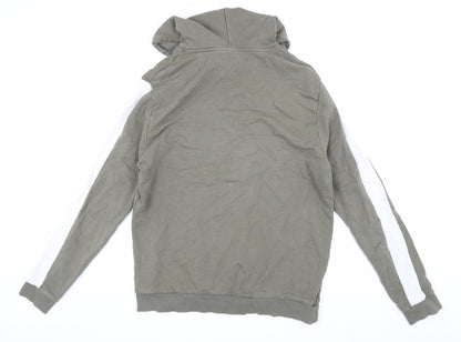 Mens UK Size L ASOS Green Pullover Hoodie
