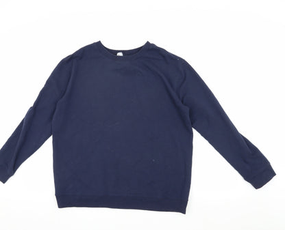 Mens UK Size L DECATHLON Blue Pullover Sweatshirt