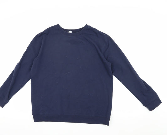 Mens UK Size L DECATHLON Blue Pullover Sweatshirt