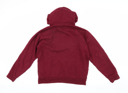 Unisex Adults UK Size M Stars & Stripes Red Pullover Hoodie