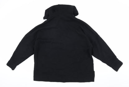 Unisex Adults UK Size XS Monki Black Pullover Hoodie