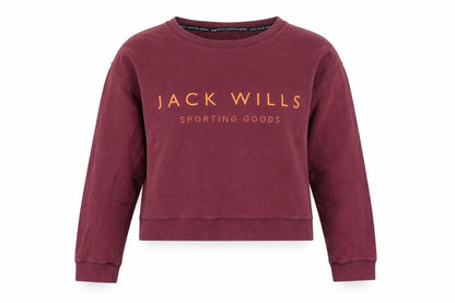 Womens UK Size 12 Jack Wills Red Pullover Sweatshirt