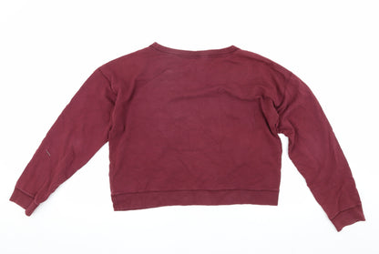 Womens UK Size 12 Jack Wills Red Pullover Sweatshirt