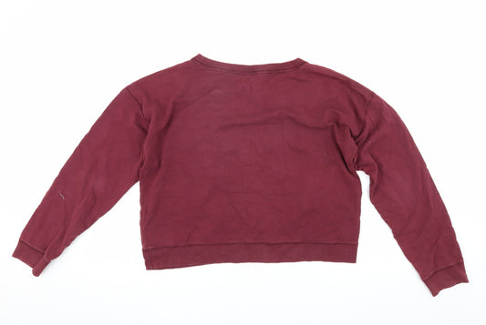 Womens UK Size 12 Jack Wills Red Pullover Sweatshirt