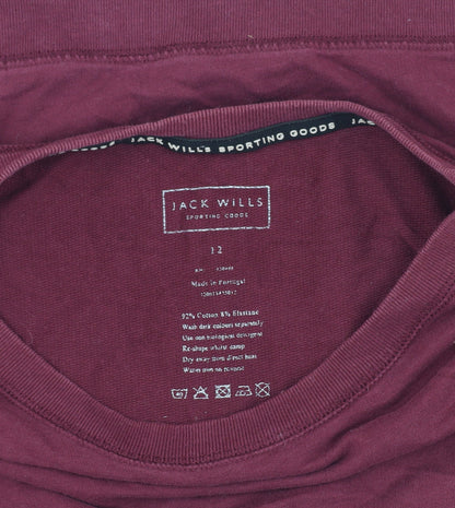 Womens UK Size 12 Jack Wills Red Pullover Sweatshirt