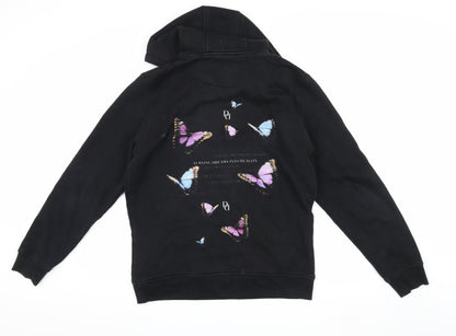 Dreams Unisex Black Butterfly Hoodie S