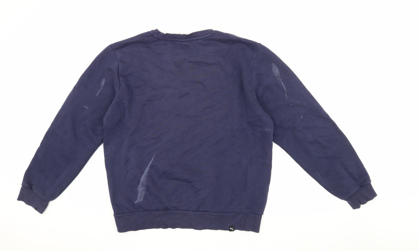 Mens UK Size M PUMA Blue Pullover Sweatshirt