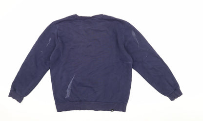 Mens UK Size M PUMA Blue Pullover Sweatshirt