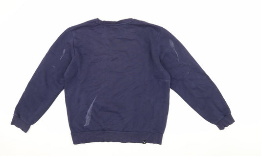Mens UK Size M PUMA Blue Pullover Sweatshirt