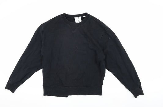 Mens UK Size L COLLUSION Black Pullover Sweatshirt