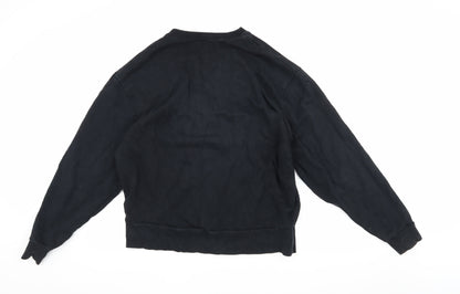 Mens UK Size L COLLUSION Black Pullover Sweatshirt